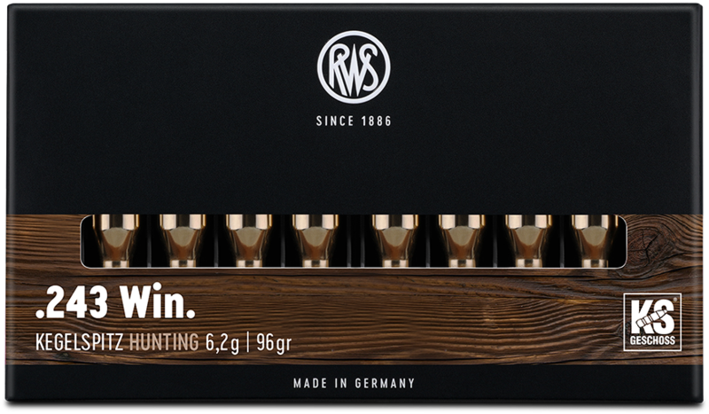Bild .243Win. - RWS Kegelspitz 6,2g / 96gr. | Waffen Falch